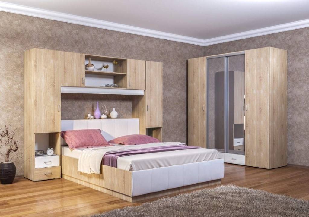 Встроенная спальня: 95 фото красивого интерьера, требования и идеи по оформлению