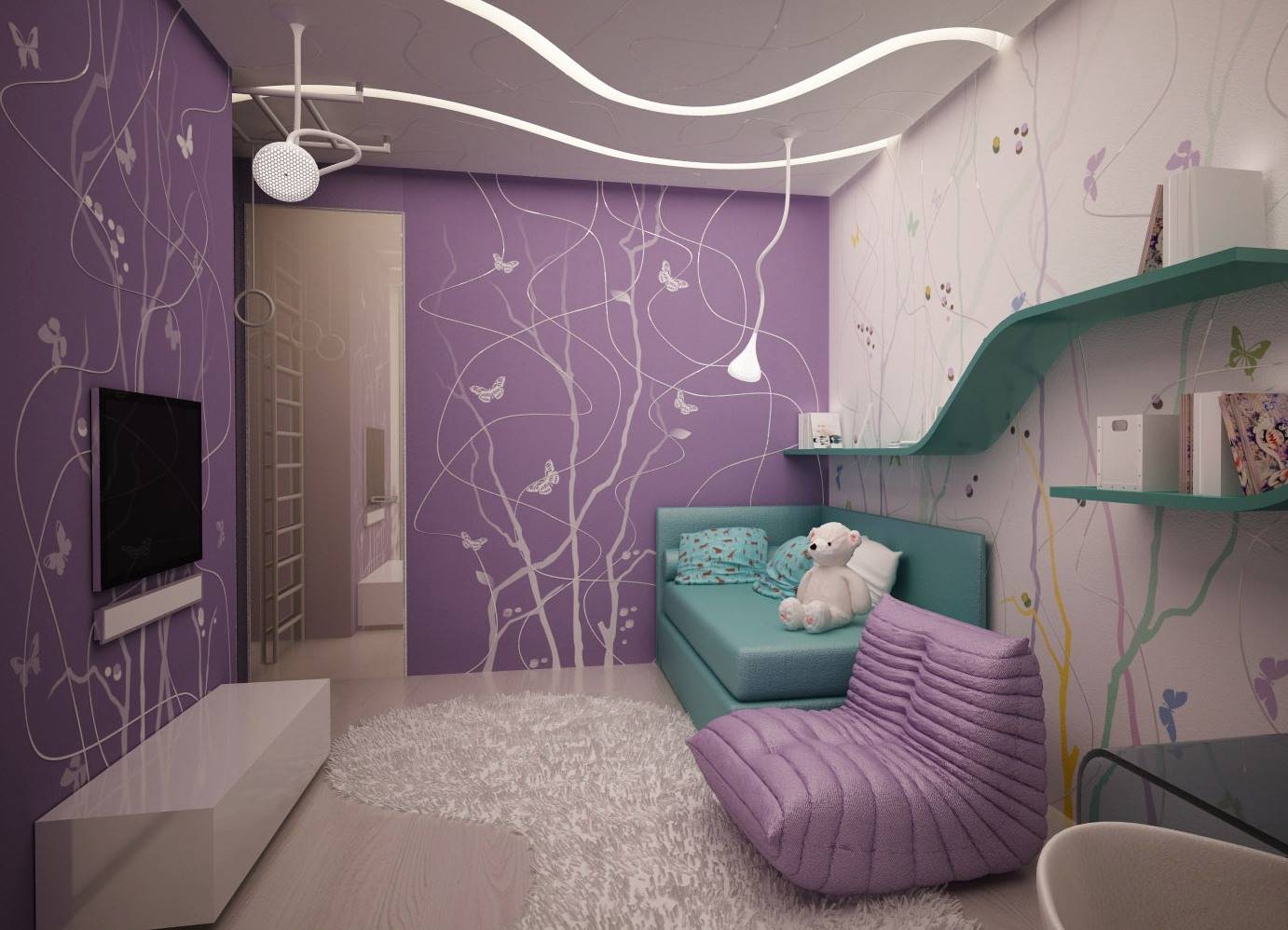 Комната для девочки подростка: современный дизайн интерьера