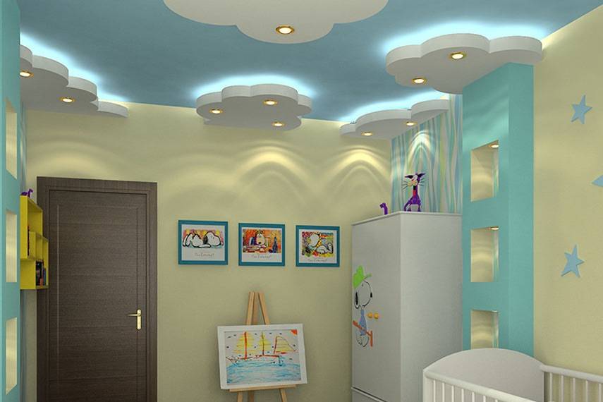 Выбор потолка для детской комнаты