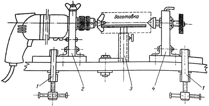 Токарный станок по дереву своими руками чертежи из дрели своими руками