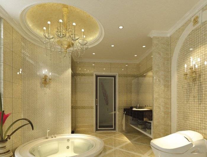 Какой потолок сделать в ванной: лучшие материалы и их особенности