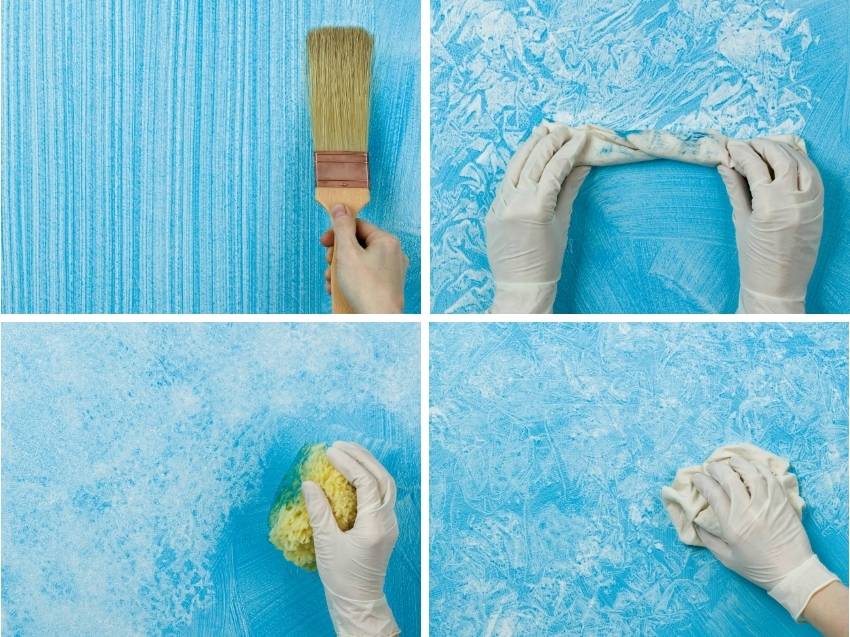 Фактурная покраска стен: пошаговая инструкция