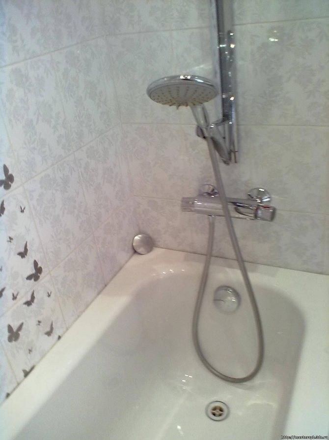 Стандартная высота смесителя в ванной