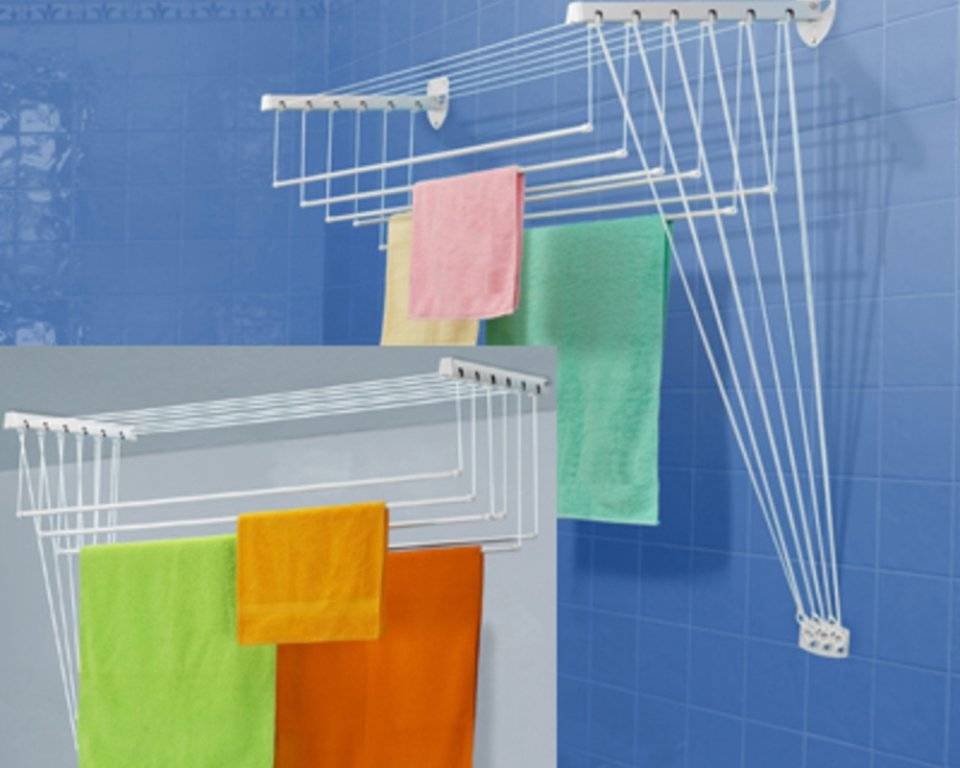 Сушилки для белья в ванную комнату потолочные - плюсы и минусы
