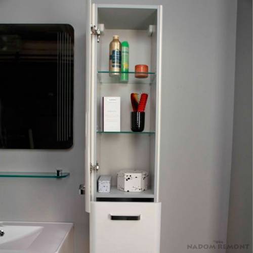 Напольный шкаф для ванной. виды конструкций и рекомендации по выбору мебели