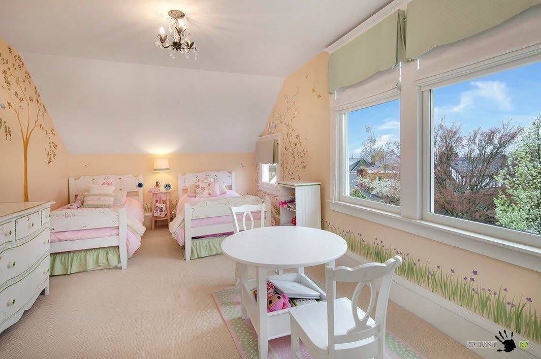 Идеи дизайна детской комнаты для двух сестер — дизайн и фото