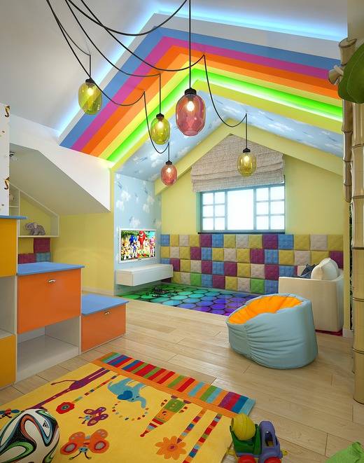 Фотографии примеров оформления интерьера детской игровой комнаты