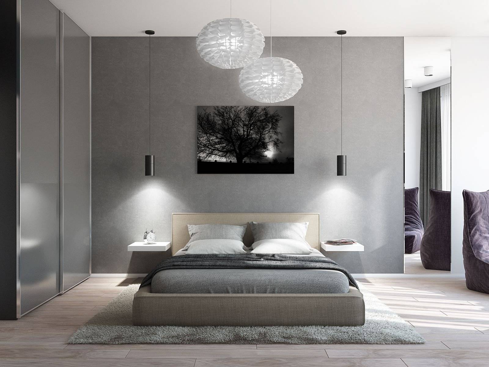 Спальня в стиле минимализм: фото в интерьере