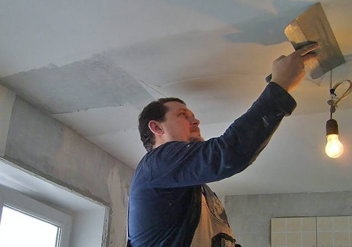 Как выровнять потолок шпаклевкой - иср "как сделать потолок"
