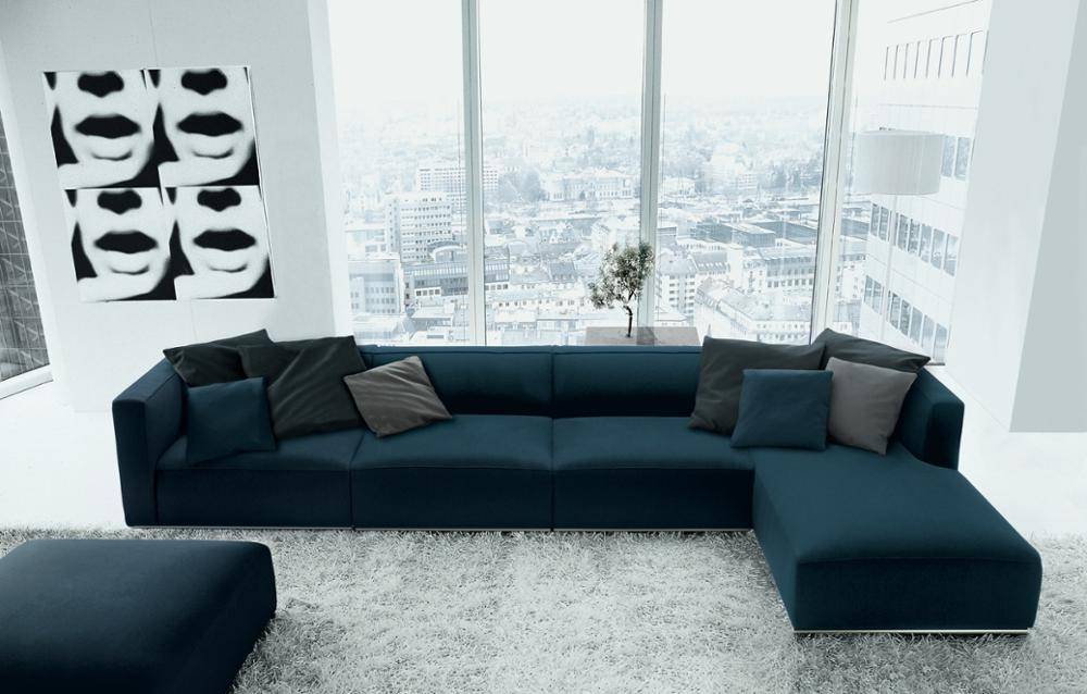 Большие диваны - 104 фото выбора модного цвета и современного дизайна