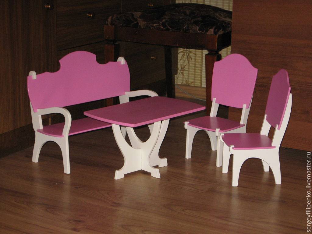 ➤ мебель для кукол своими руками: стол, стулья, диваны (76 фото)
