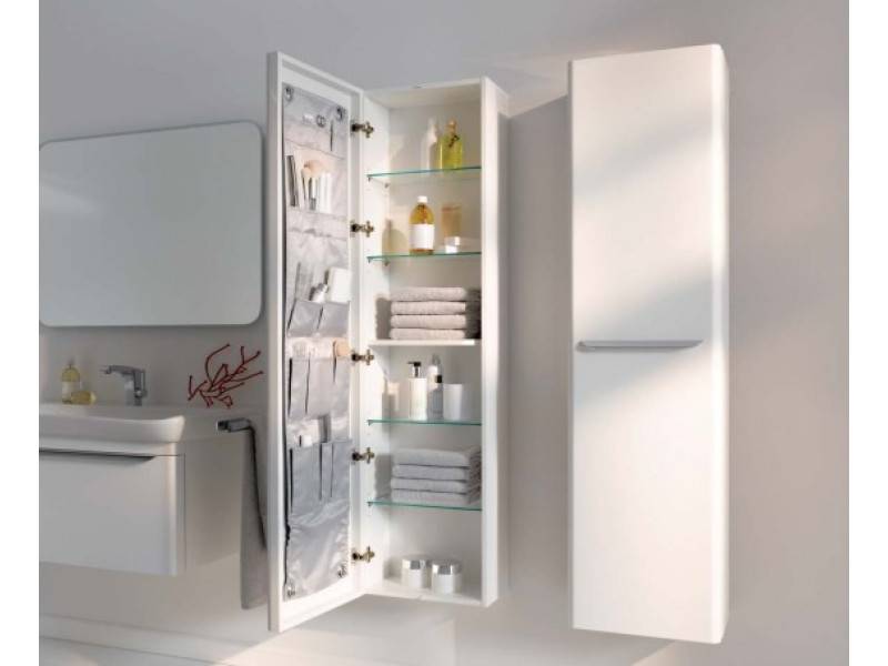 Дизайн встроенных шкафов для ванной комнаты