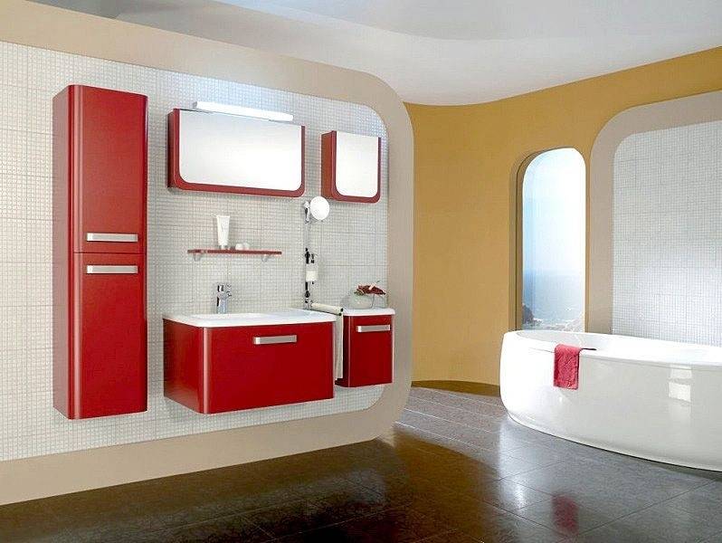 Мебель для ванной комнаты: обзор разных материалов и советы по компоновке