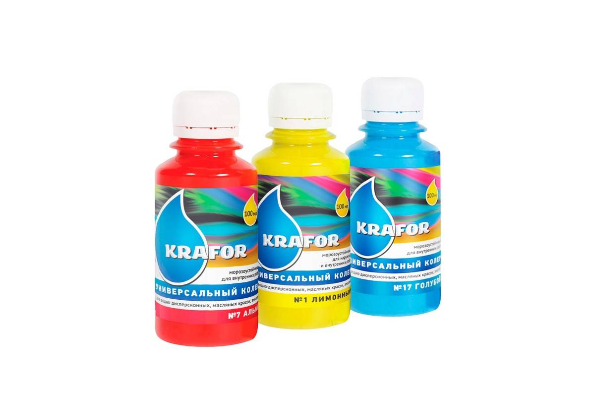 Виды пигментов для колерования красок и их формы