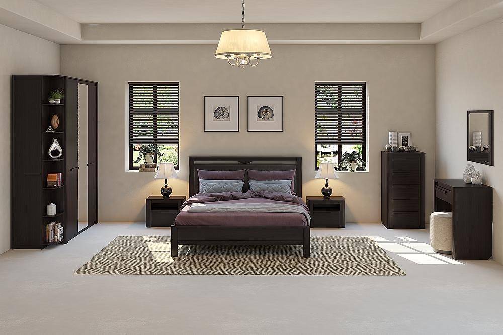 Спальня цвета венге (110 фото) - обзор новинок дизайна из каталога 2021 года