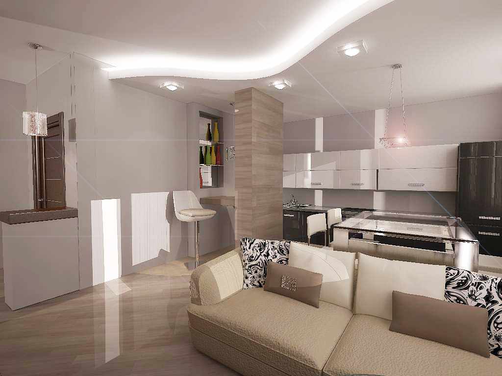 Дизайн кухни гостиной 18 кв. м фото с зонированием — портал о строительстве, ремонте и дизайне