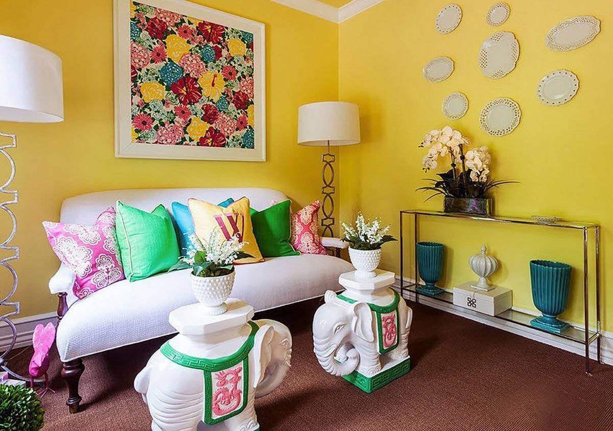Цвет стен в гостиной: 50 фото интерьеров, в какой цвет покрасить стены