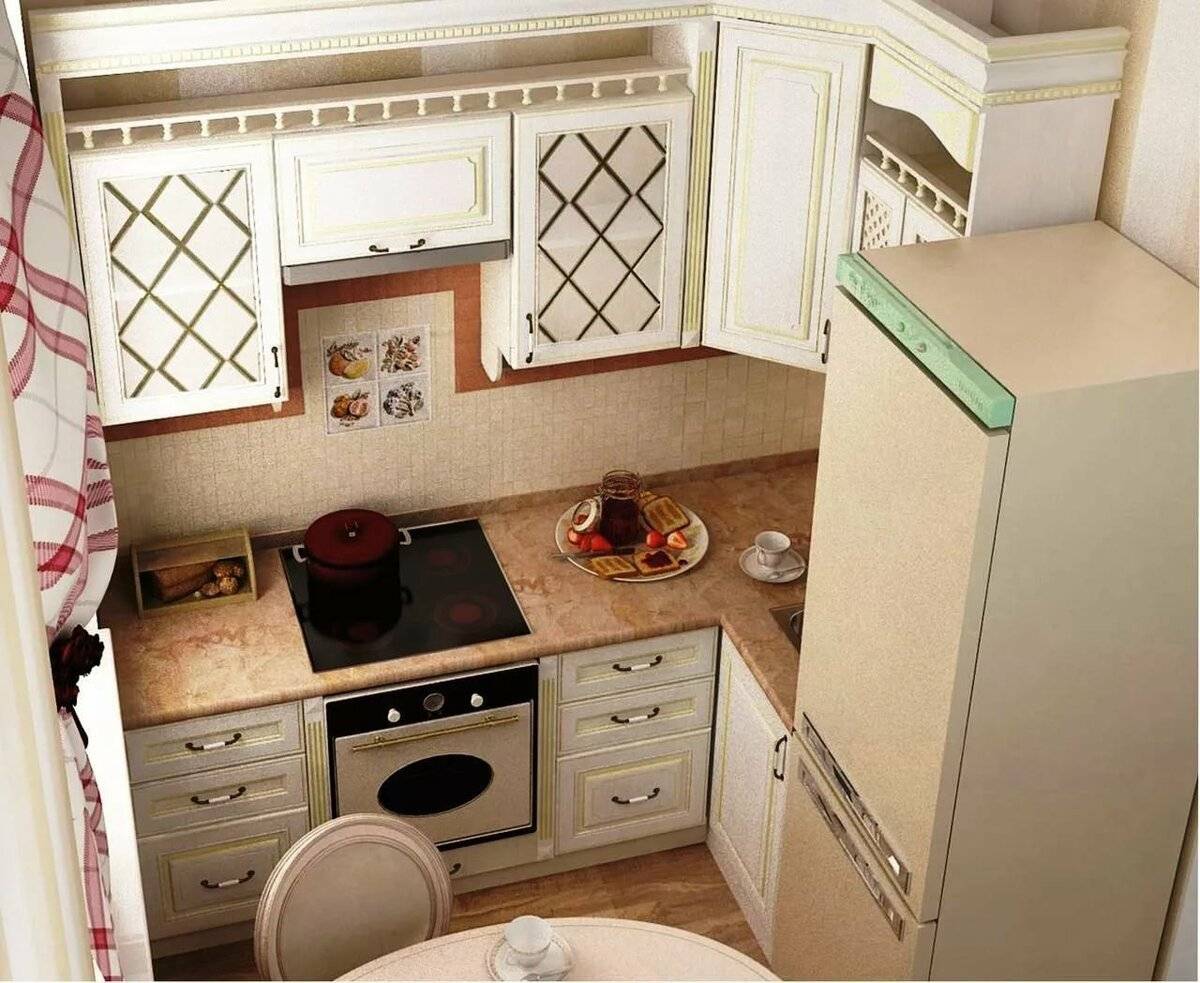 Дизайн маленькой кухни 4 кв метра (70+ фото примеров)