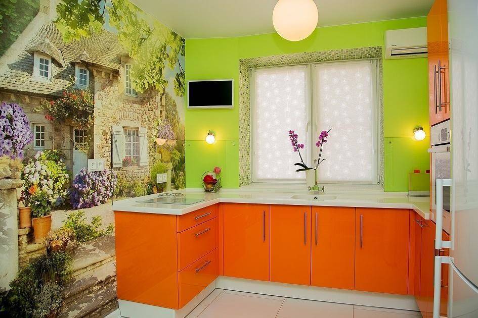 Особенности покраски стен на кухне