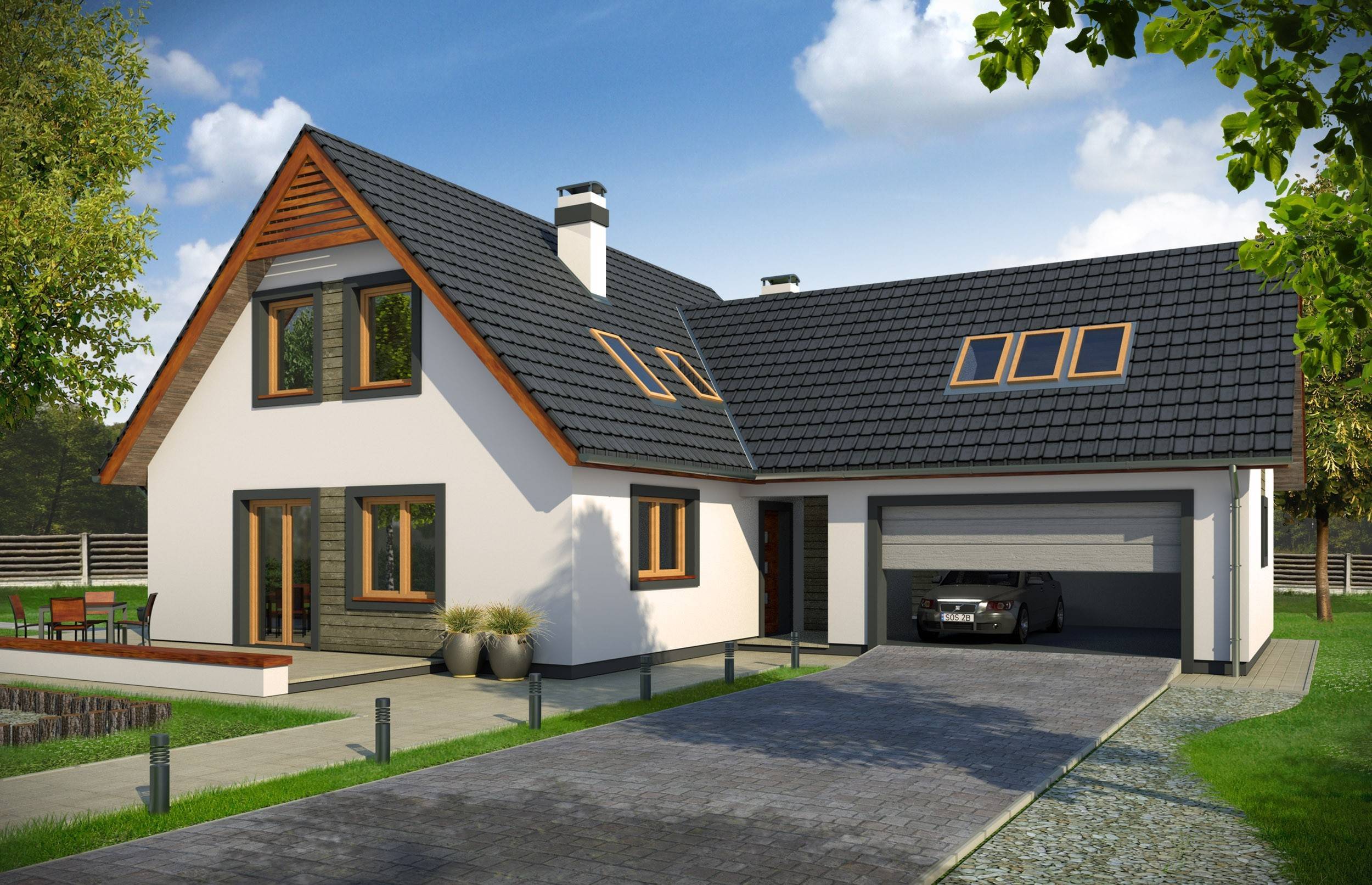 Проекты домов с гаражом под одной крышей: идеи для строительства загородного дома