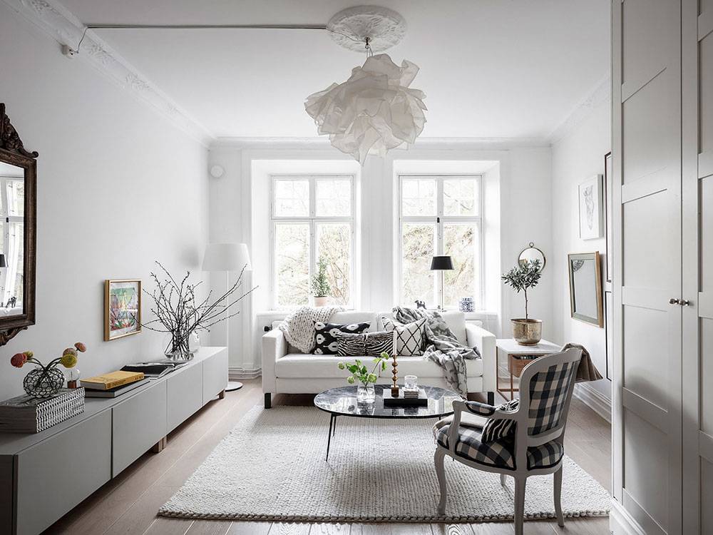 Идеи дизайна квартиры в белом цвете с фото