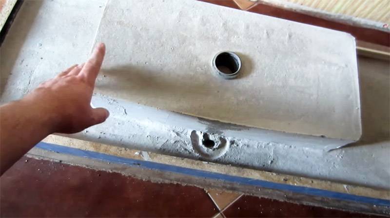 Раковина из бетона своими руками - стройка