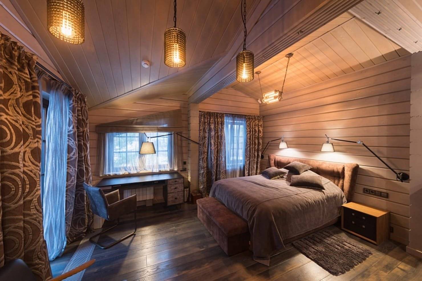 Спальня на даче: 40 реальных фото и красивые идеи дизайна