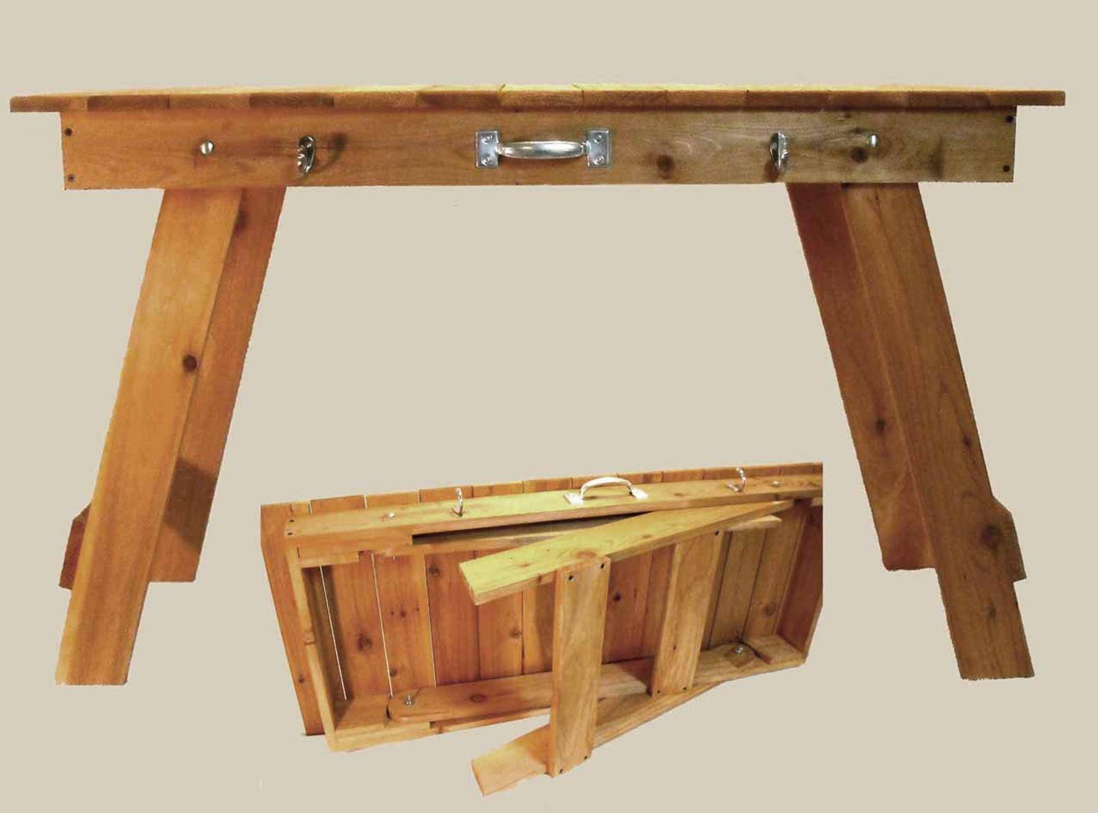 раскладной стол своими руками из дерева для дачи