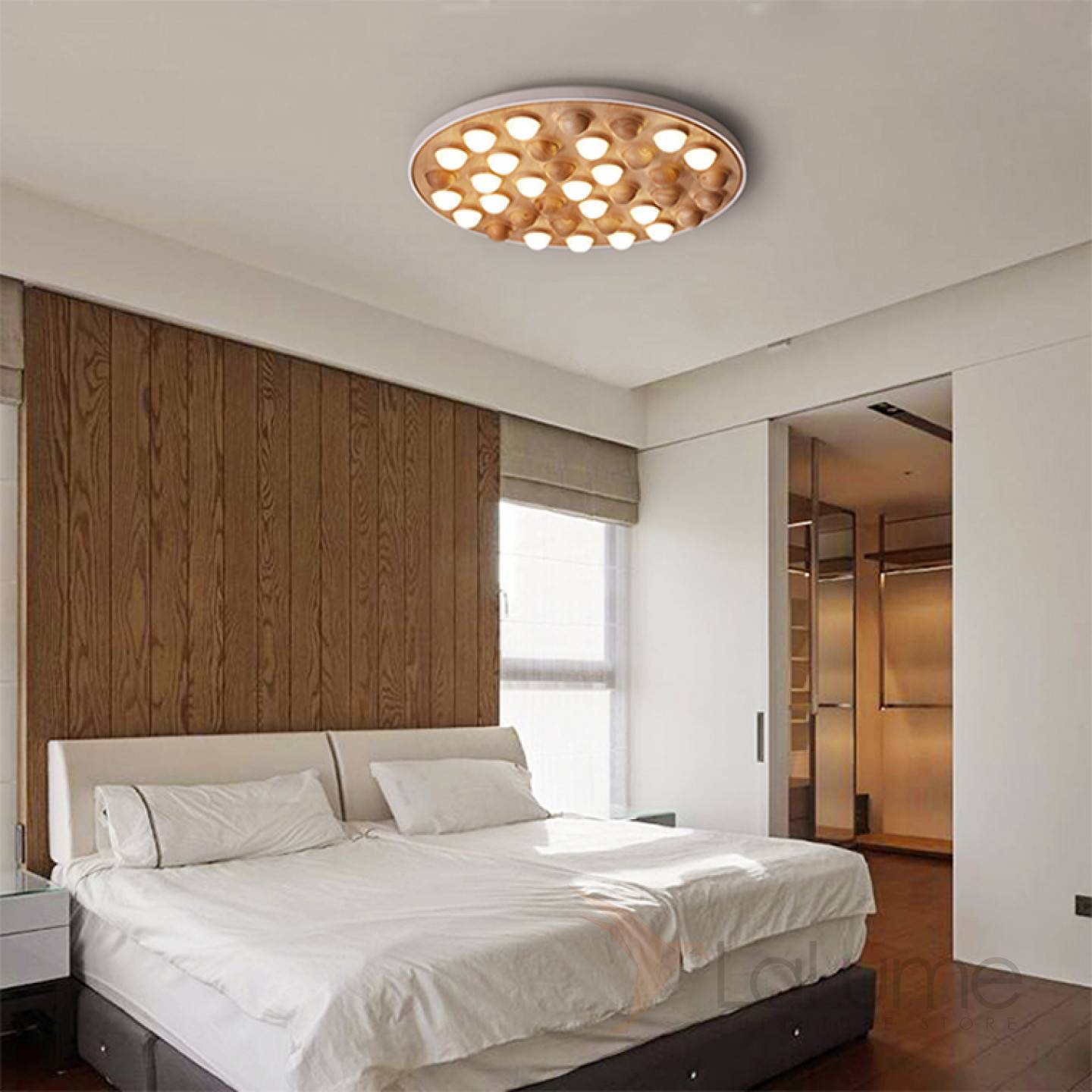 Расположение точечных светильников на потолке в спальне: как разместить, схема, фото