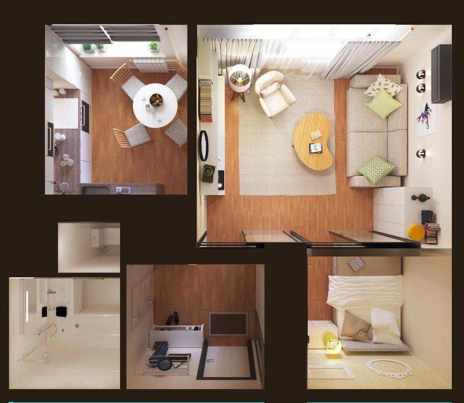 Перепланировка однокомнатной квартиры: варианты передела 1 комнатной хрущевки в 2 комнатную, примеры переустройства жилья площадью 30 кв м