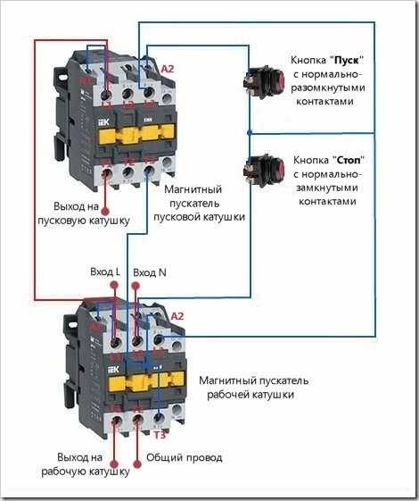 Магнитный пускатель — устройство и схемы подключения на 220 и 380 вольт