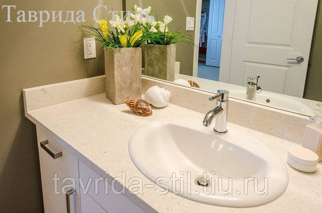 Столешница в ванную: 79 фото стильного использования в дизайне ванной