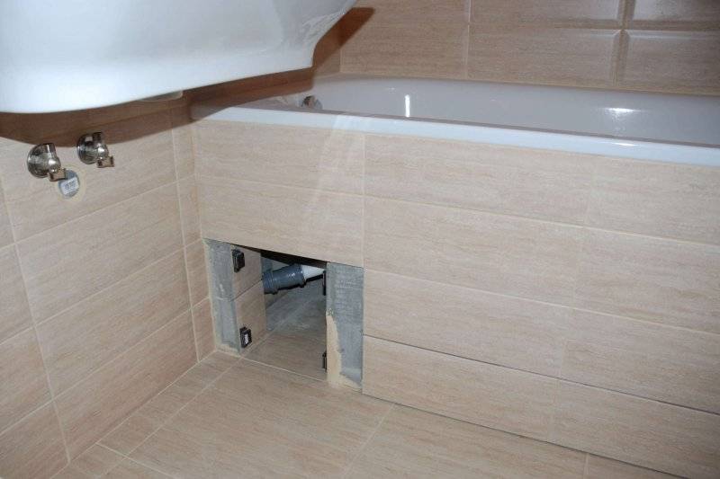 Размеры люков под плитку в ванную комнату