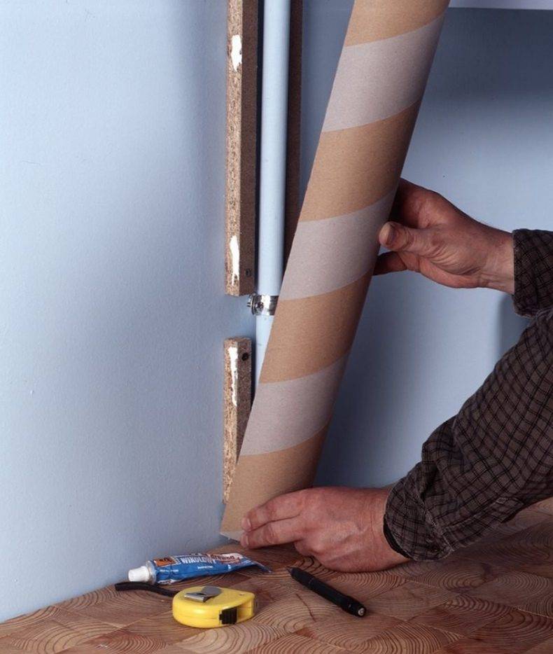 Как задекорировать трубы отопления - декорирование труб отопления фото