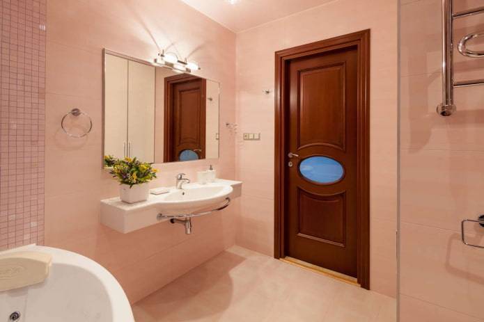 Двери в ванную комнату и туалет: какие лучше всего, установка, размеры и фото примеров