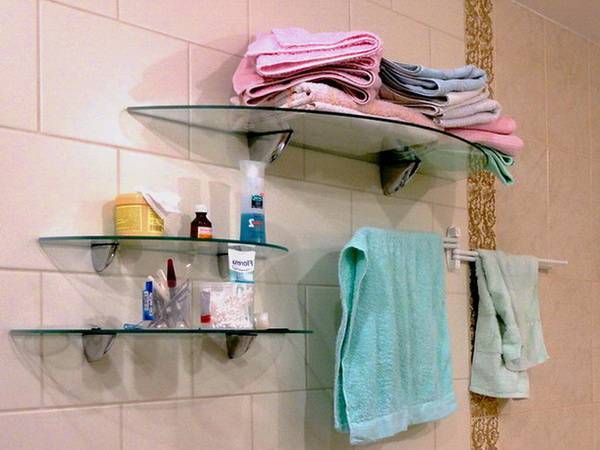 Где повесить хромированную полку для ванной комнаты — лучшие фото идеи