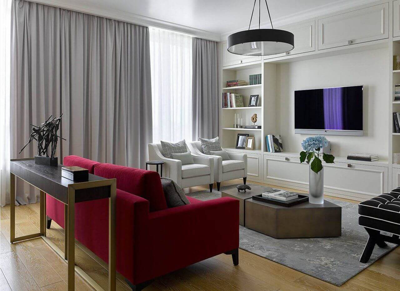 Белая гостиная - правила идеального сочетания и уютного дизайна (90 фото)