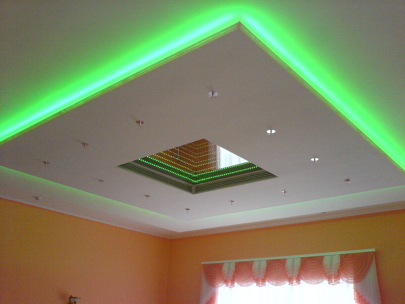 Как сделать двухуровневый потолок из гипсокартона в стандартной квартире?