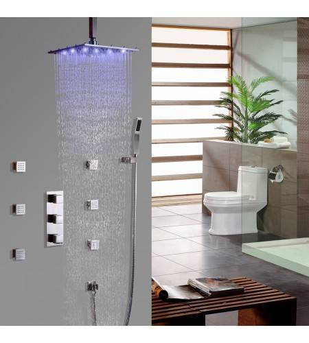 Тропический душ в ванной комнате: функциональные особенности и место в интерьере