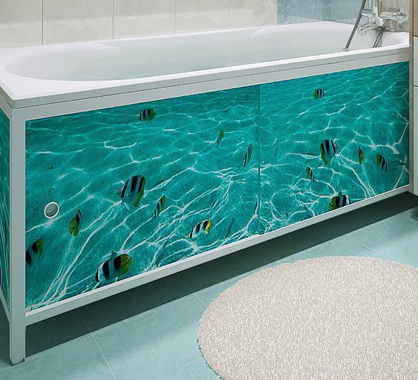 Экран под ванну из пластиковых панелей: делаем своими руками