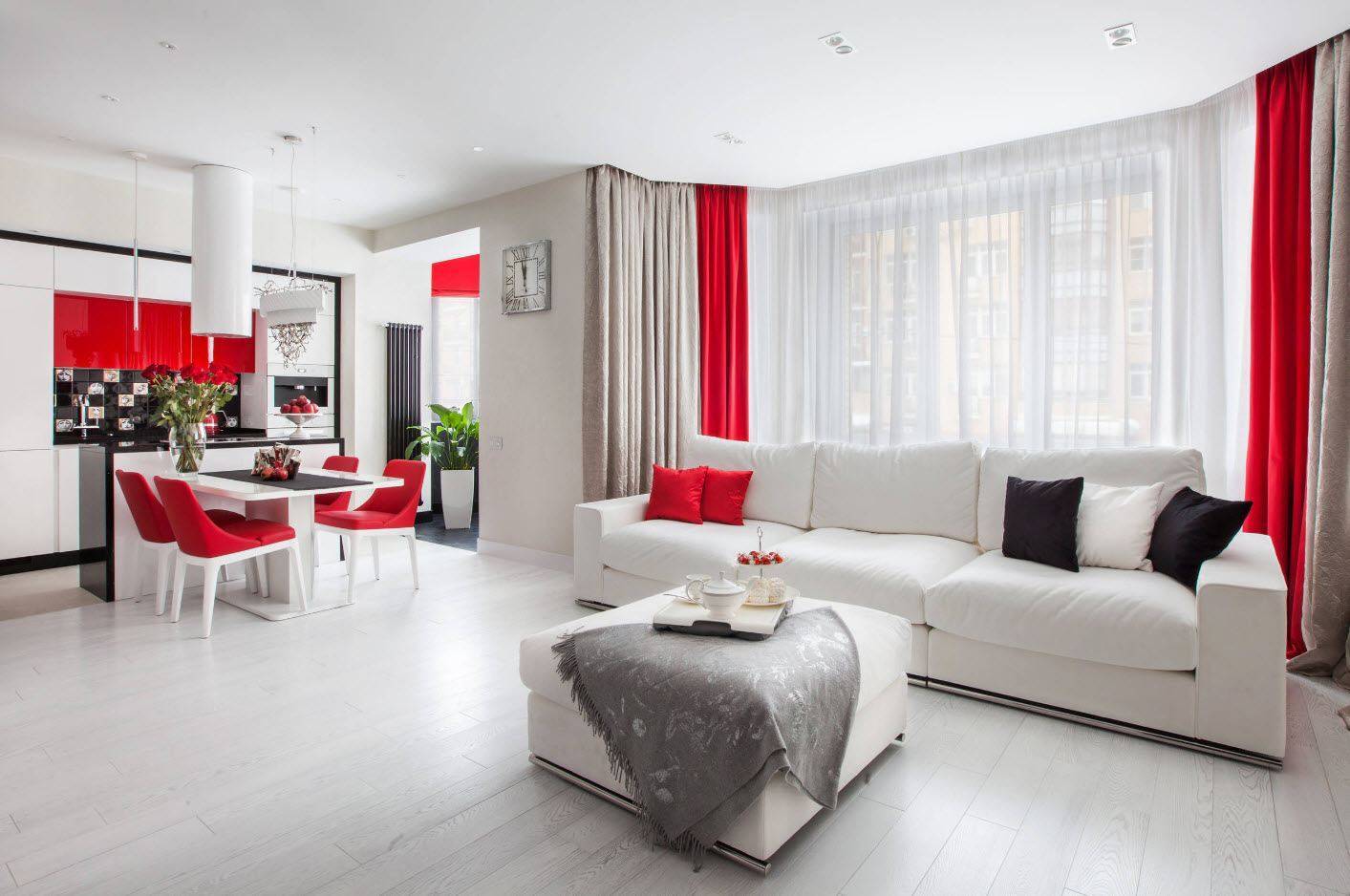 белый интерьер квартиры в современном стиле реальные фотографии