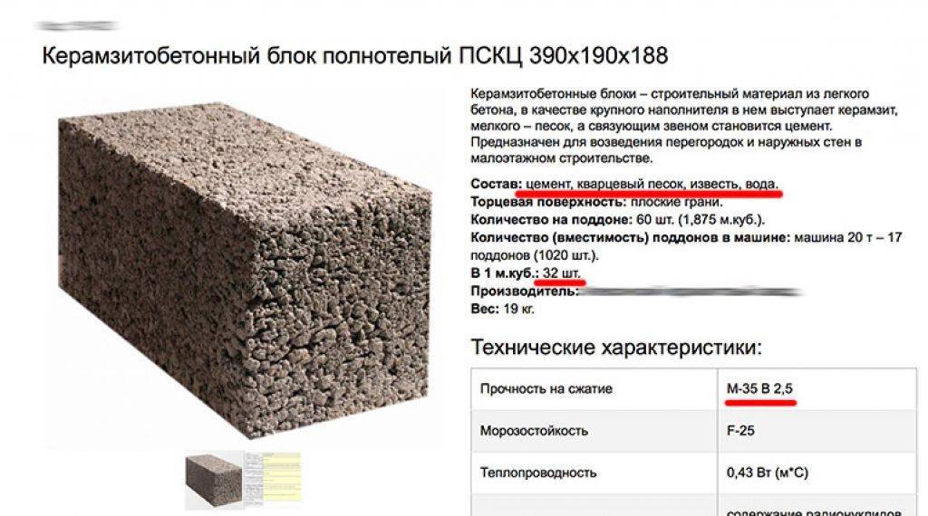Керамзитобетонные блоки – виды, характеристики, состав