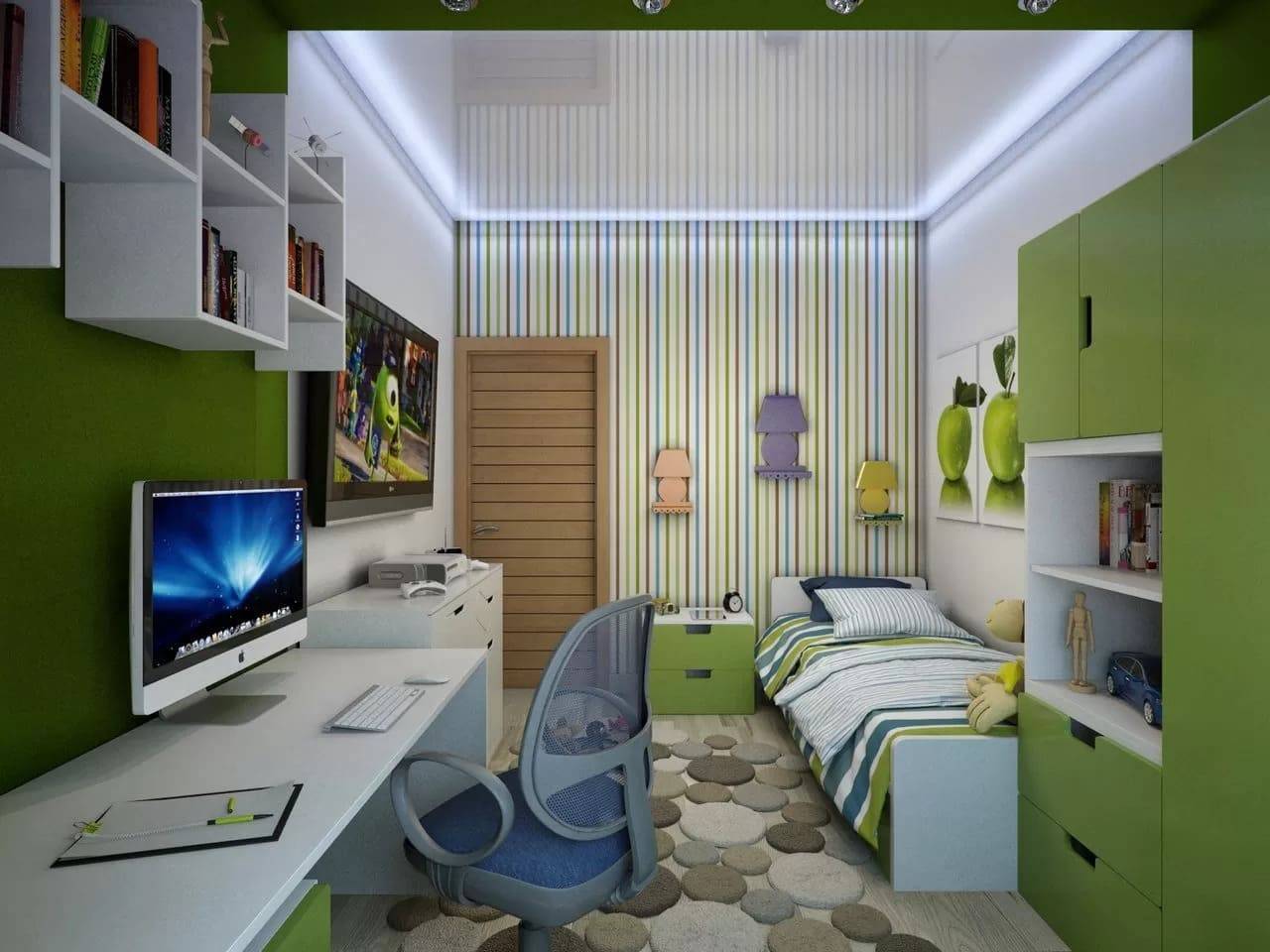 Детская комната 12 кв. км. - оформляем стильный и уютный дизайна (65 фото)