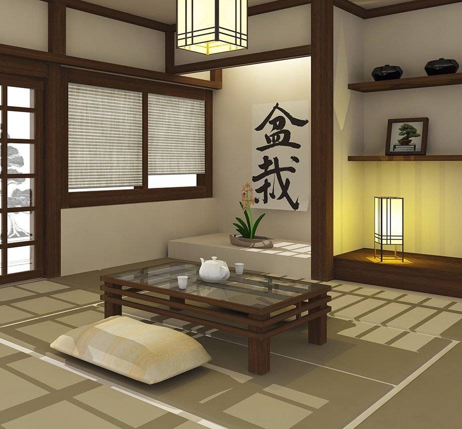 Японские шторы – шикарный вариант для восточного дизайна (81 фото)
