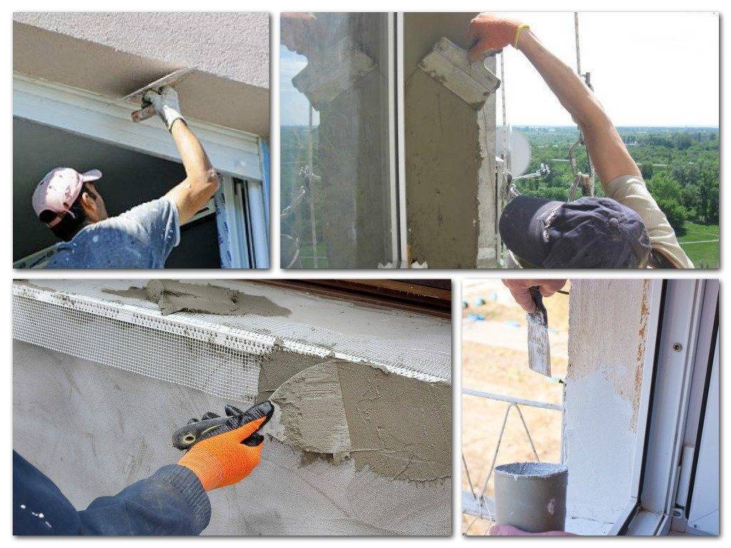 Штукатурка откосов окон гипсовой штукатуркой