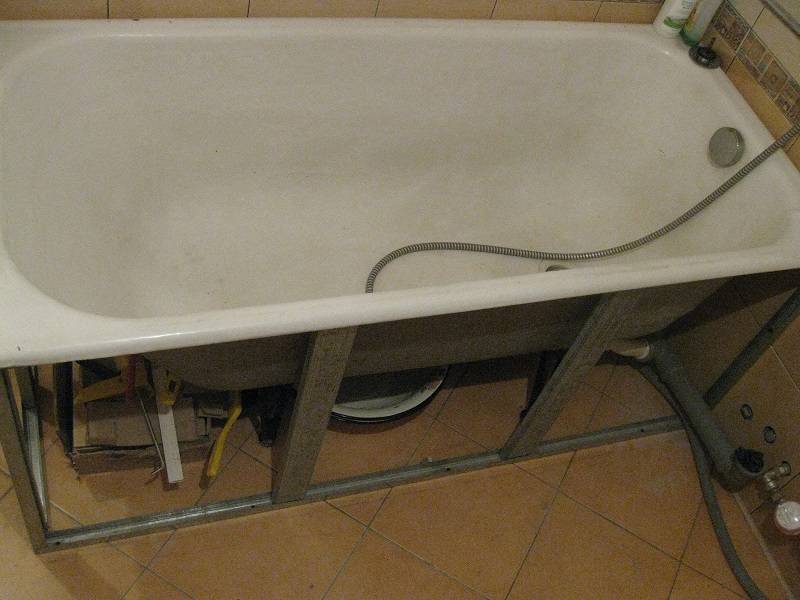 Установка акриловой ванны своими руками: обзор 4-х способов монтажа