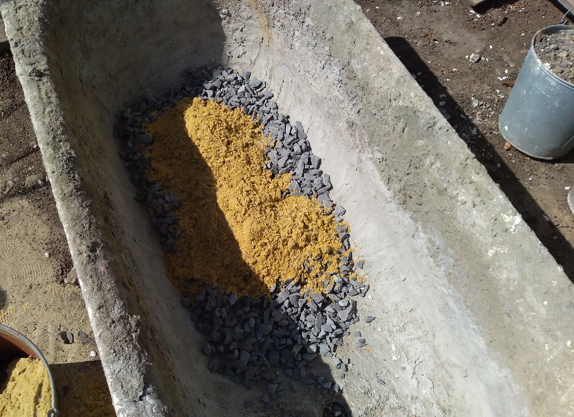 Пропорции приготовления бетона в бетономешалке и ведрами, таблицы