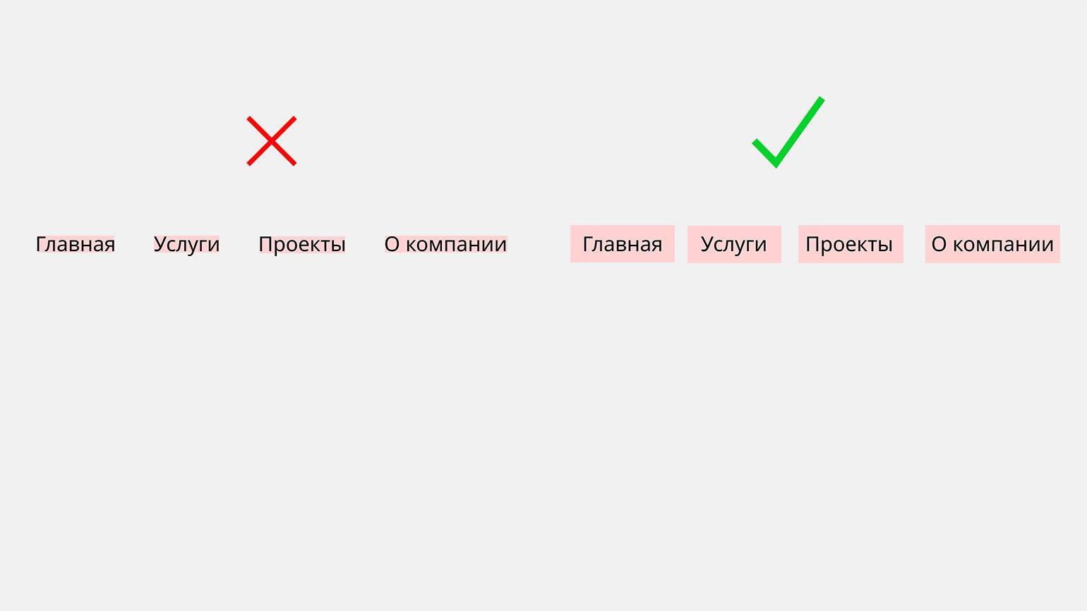 12 основных. Правило внутреннего и внешнего в веб дизайне.