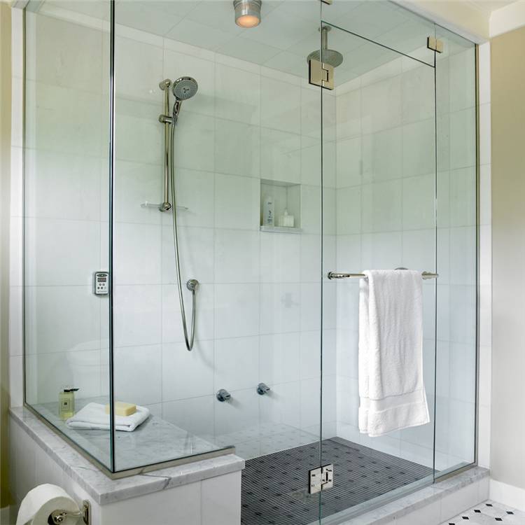 Стеклянная прозрачная ванна из оргстекла, с стеклянной вставкой и дверью