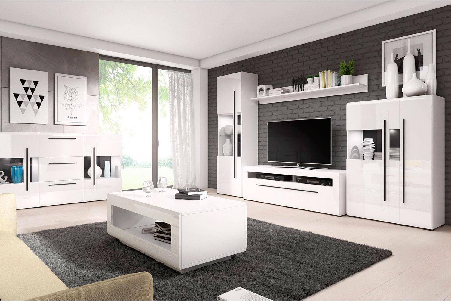 Особенности оформления современного дизайна гостиной с белой мебелью
